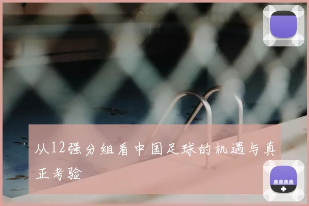 从12强分组看中国足球的机遇与真正考验